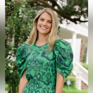 Briton Court Isla Blouse- Emerald